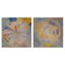 Stupell Industries Centric Circle Geometrics 2 pc Canvas Wall Art Set Design by Noah Bay